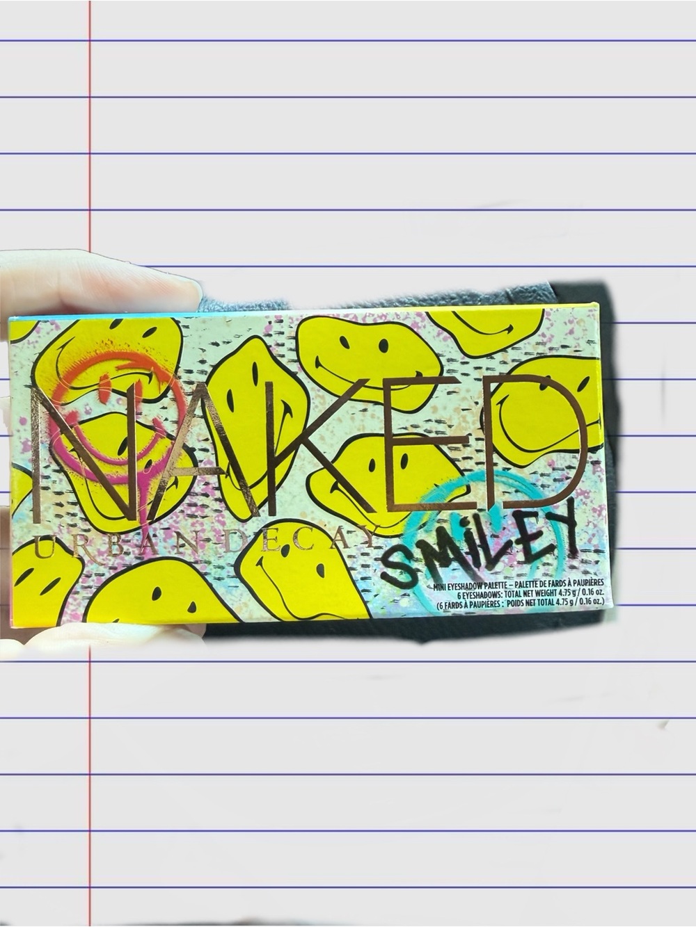 Urban Decay Smiley Palette — Yellow, Gold, Copper & Blue Shades